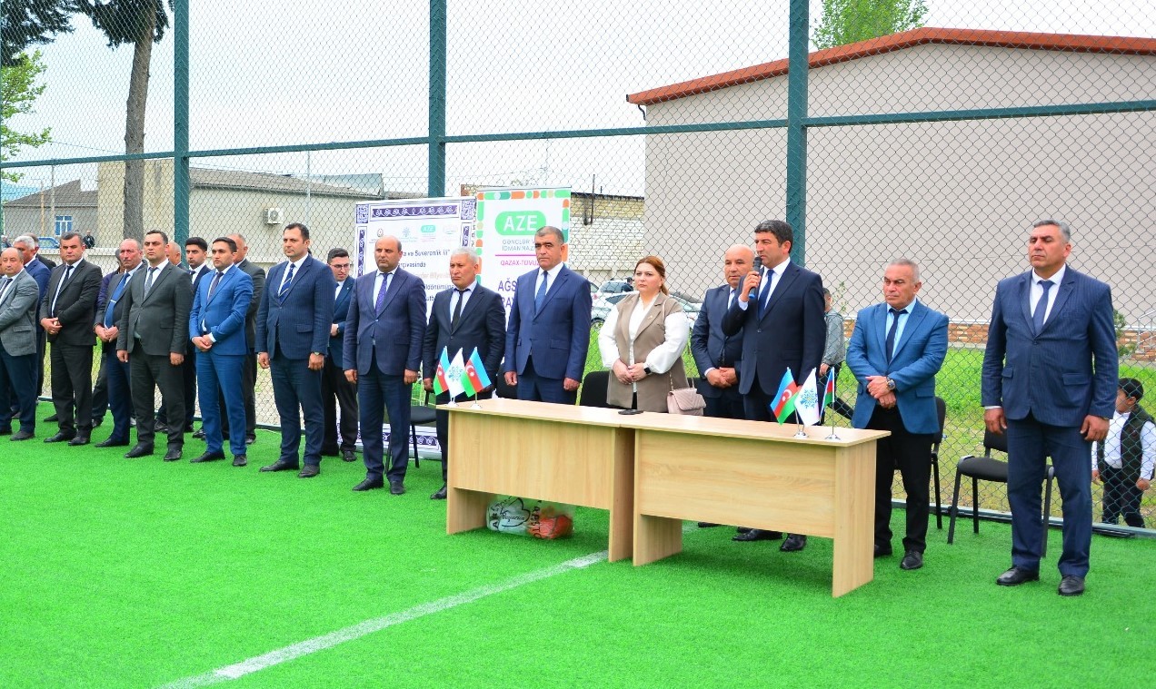 Ağstafada Heydər Əliyevə həsr olunmuş minifutbol turnirinə start verilib - FOTOLAR